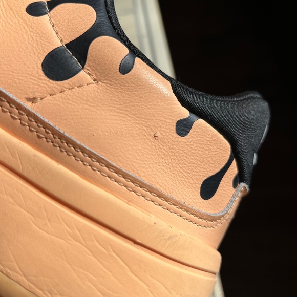 Adidas Orange Her Court Paint Drip Cloud Foam Sneakers 9 - Picture 9 of 10